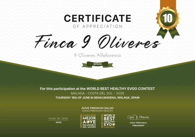 9 OLIVERES | ALFAFARENCA | 6 × 500 ml