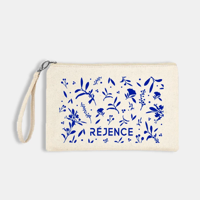Pochette fleurie - 100% coton
