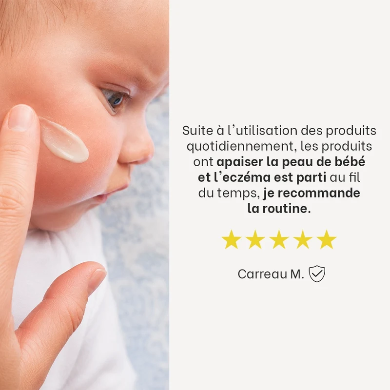 Routine quotidienne eczéma atopique - Bébé