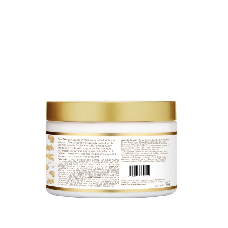 AFRICAN PRIDE MOISTURE MIRACLE ≡ Hydrate & Restore Deep Conditioner 12 oz