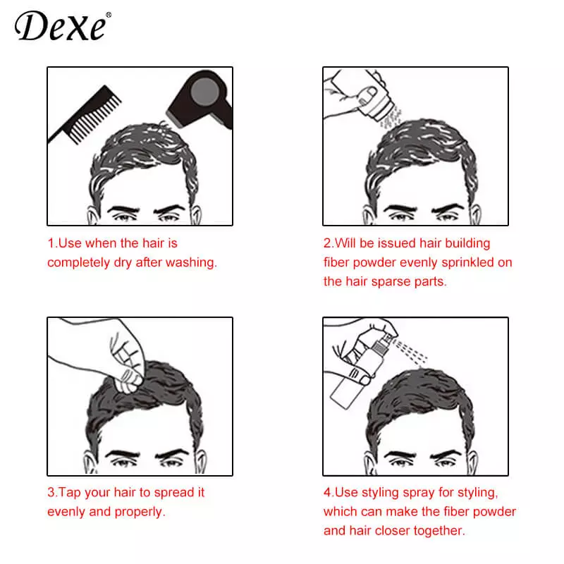 Dexe ≡ Fibre Capillaire Black 22g