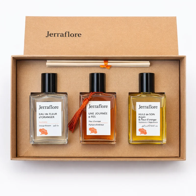 Trio Douceur Fleur D'oranger Boîte en Kraft