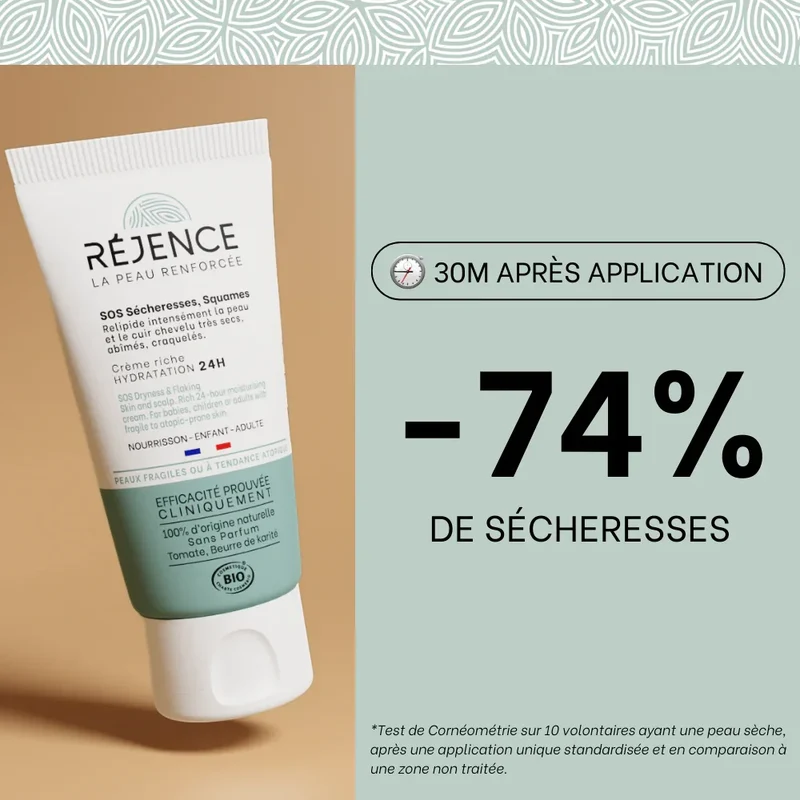 Crème riche SOS sécheresses, squames - 40mL - Bébé