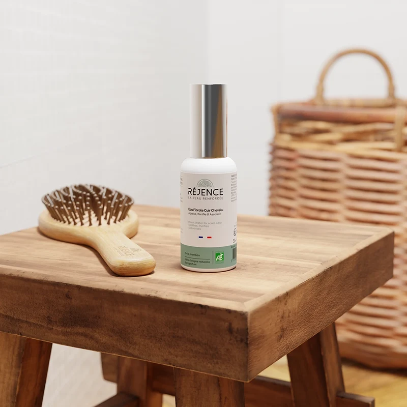 Eau florale cuir chevelu