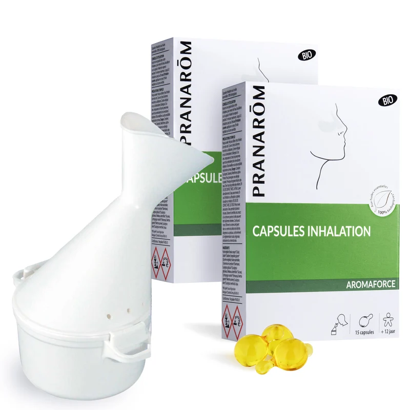 Duo Capsules inhalation pour dégager le nez + Inhalateur - Bio