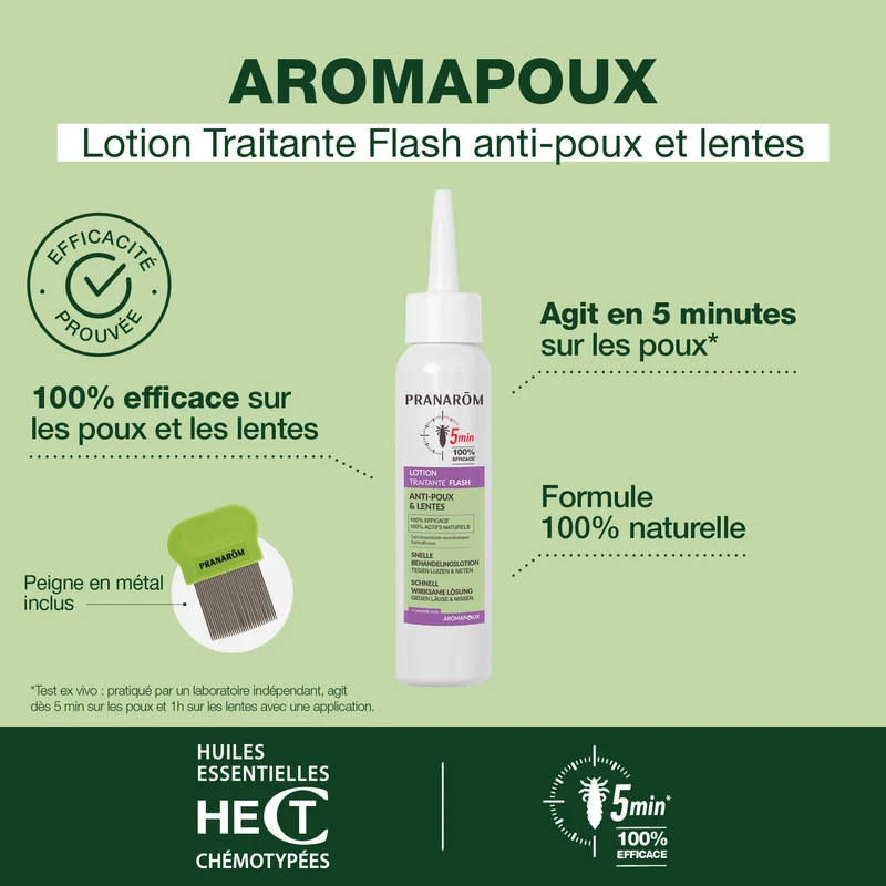 Lotion traitante FLASH anti-poux et lentes