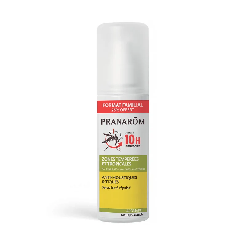 Spray lacté anti-moustiques et tiques - Format familial - Bio