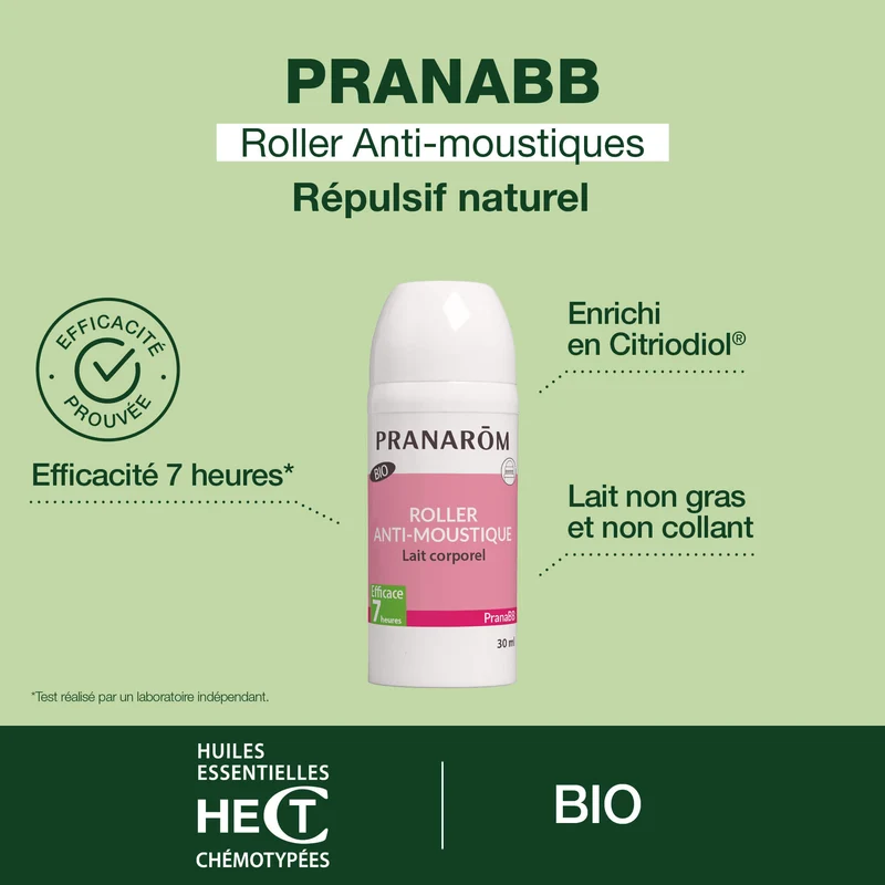 Duo Roller anti-moustiques + Roller après-piqûres pour bébé - Bio