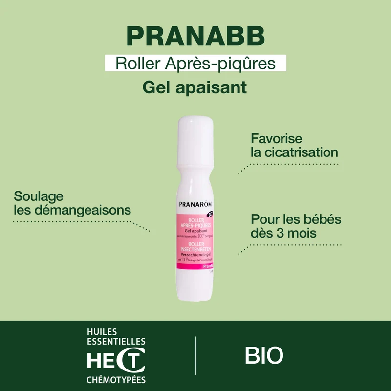 Duo Roller anti-moustiques + Roller après-piqûres pour bébé - Bio