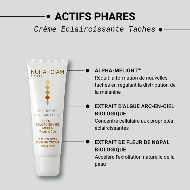 NUHANCIAM PARIS ≡ Nuhanciam CRÈME ÉCLAIRCISSANTE TACHES