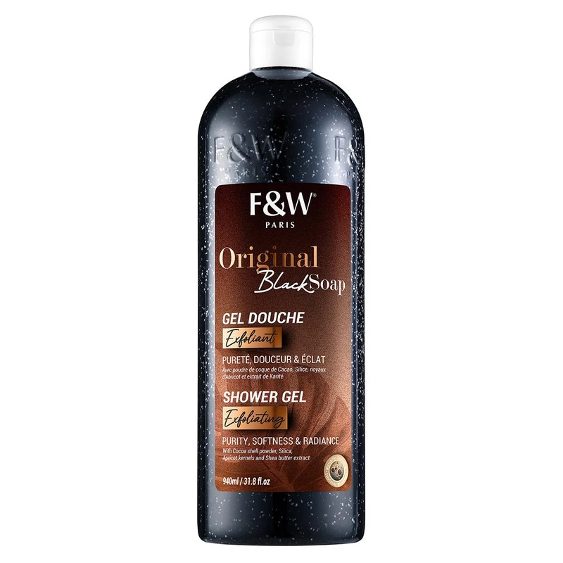 FAIR & WHITE ≡ Gel Douche Exfoliant Original Black Soap