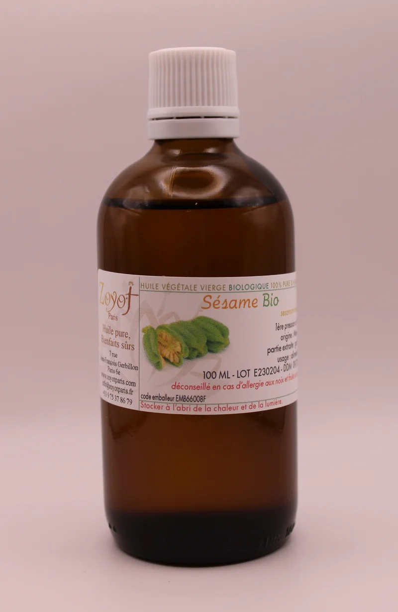 Huile végétale BIO SÉSAME 100ML