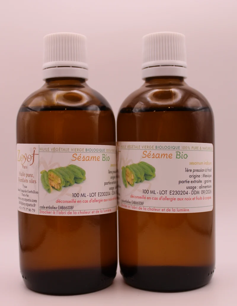 Huile végétale BIO SÉSAME 100ML