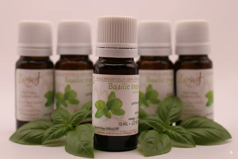Huile Essentielle BIO de Basilic Tropical