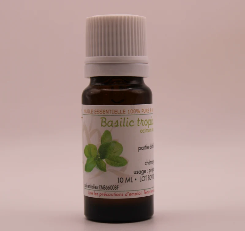 Huile Essentielle BIO de Basilic Tropical