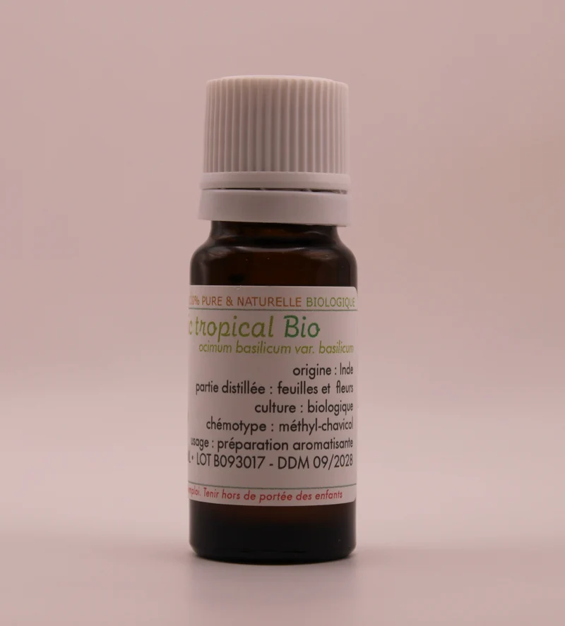 Huile Essentielle BIO de Basilic Tropical