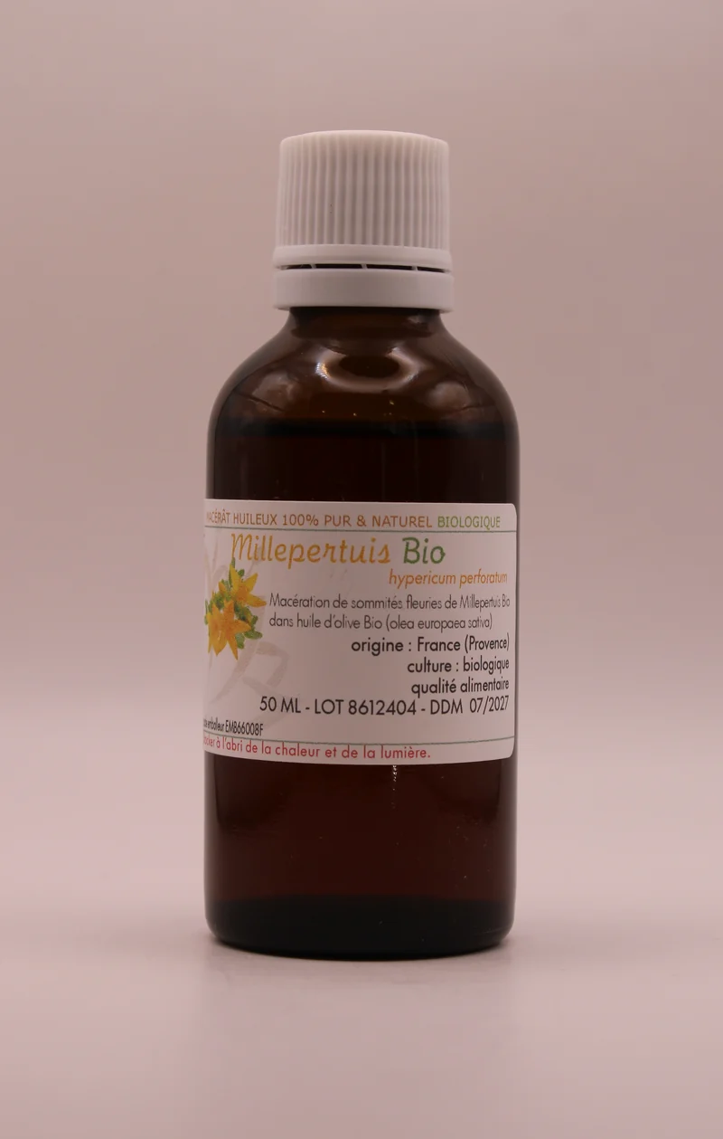 Macérât Huileux BIO de Millepertuis de Provence