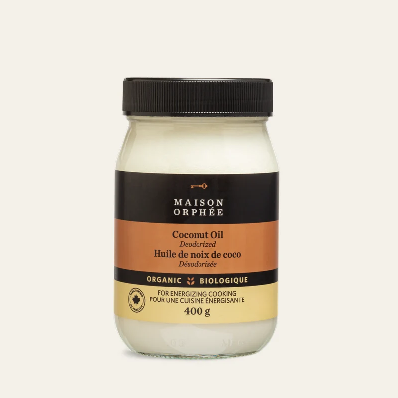 Huile de noix de coco désodorisée bio pressée à froid