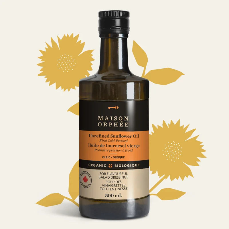 Huile de Tournesol Vierge Bio non Raffinée