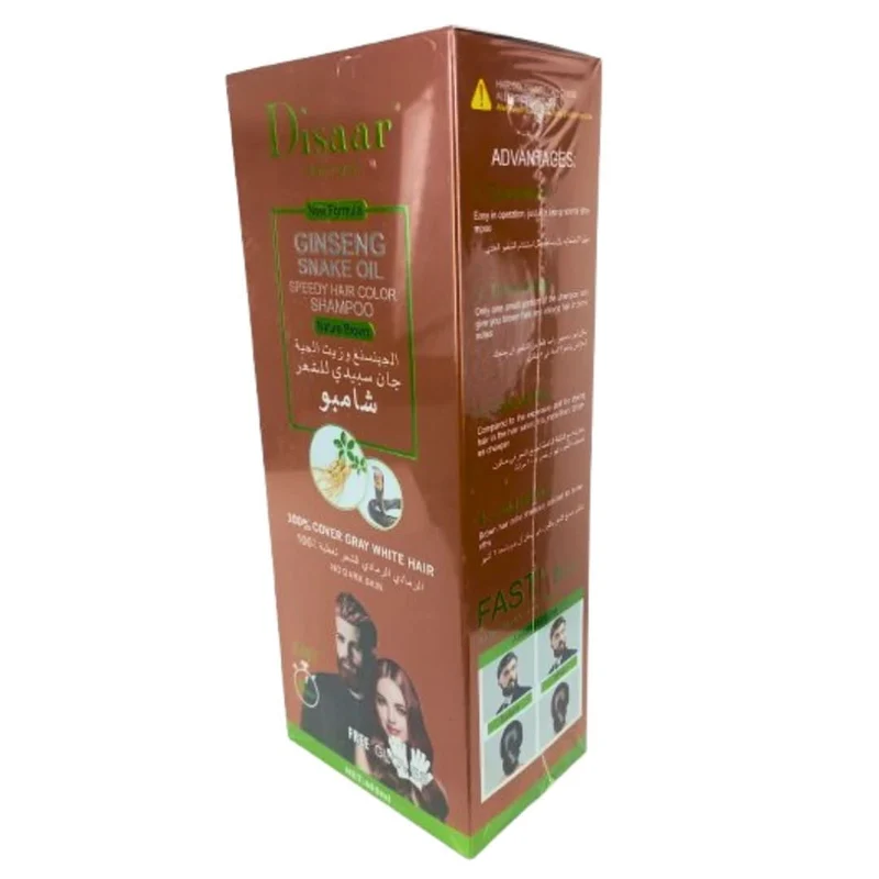 Shampooing Colorant Cheveux 400ml Naturel 3 en 1