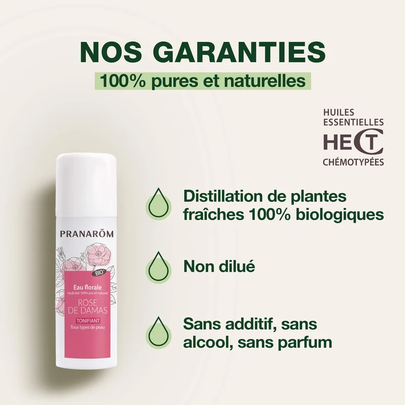 Hydrolat de Rose de Damas petit format - Bio
