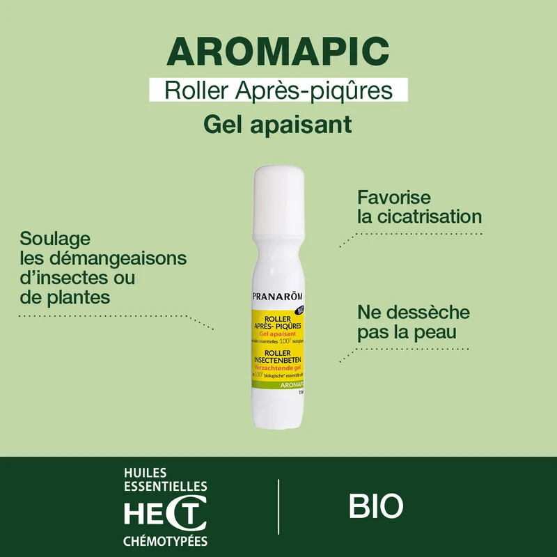 Spray répulsif anti-moustiques et tiques + roller après-piqûres - Bio