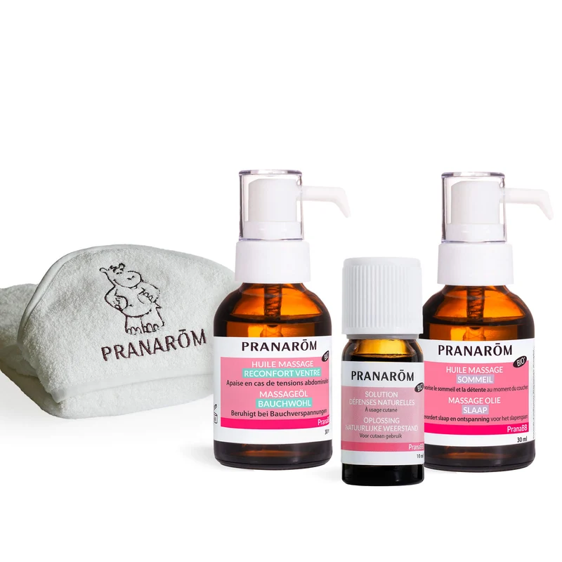 Trio PranaBB bébé apaisé - cape de bain offerte