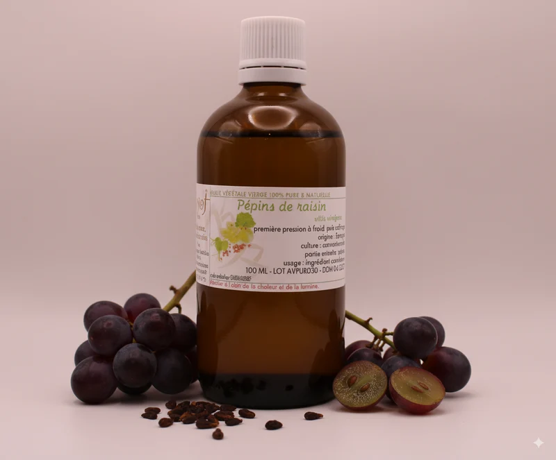 Huile Végétale BIO de Pépins de Raisin