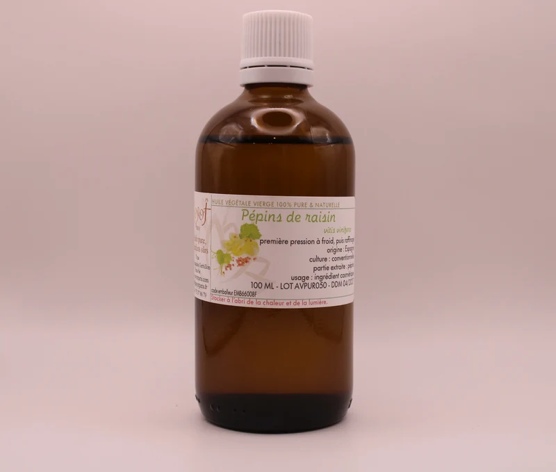 Huile Végétale BIO de Pépins de Raisin