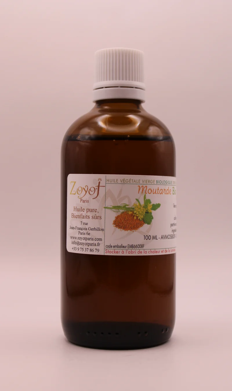 Huile Végétale BIO de Moutarde – 100 ml