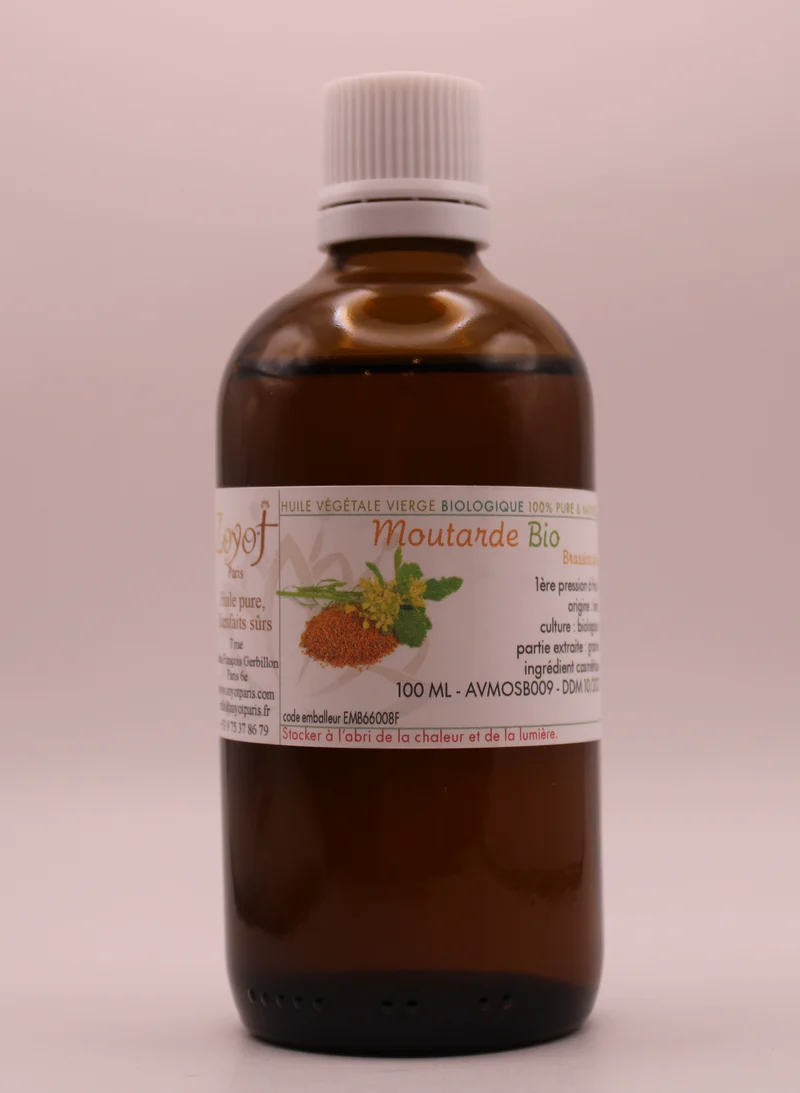Huile Végétale BIO de Moutarde – 100 ml