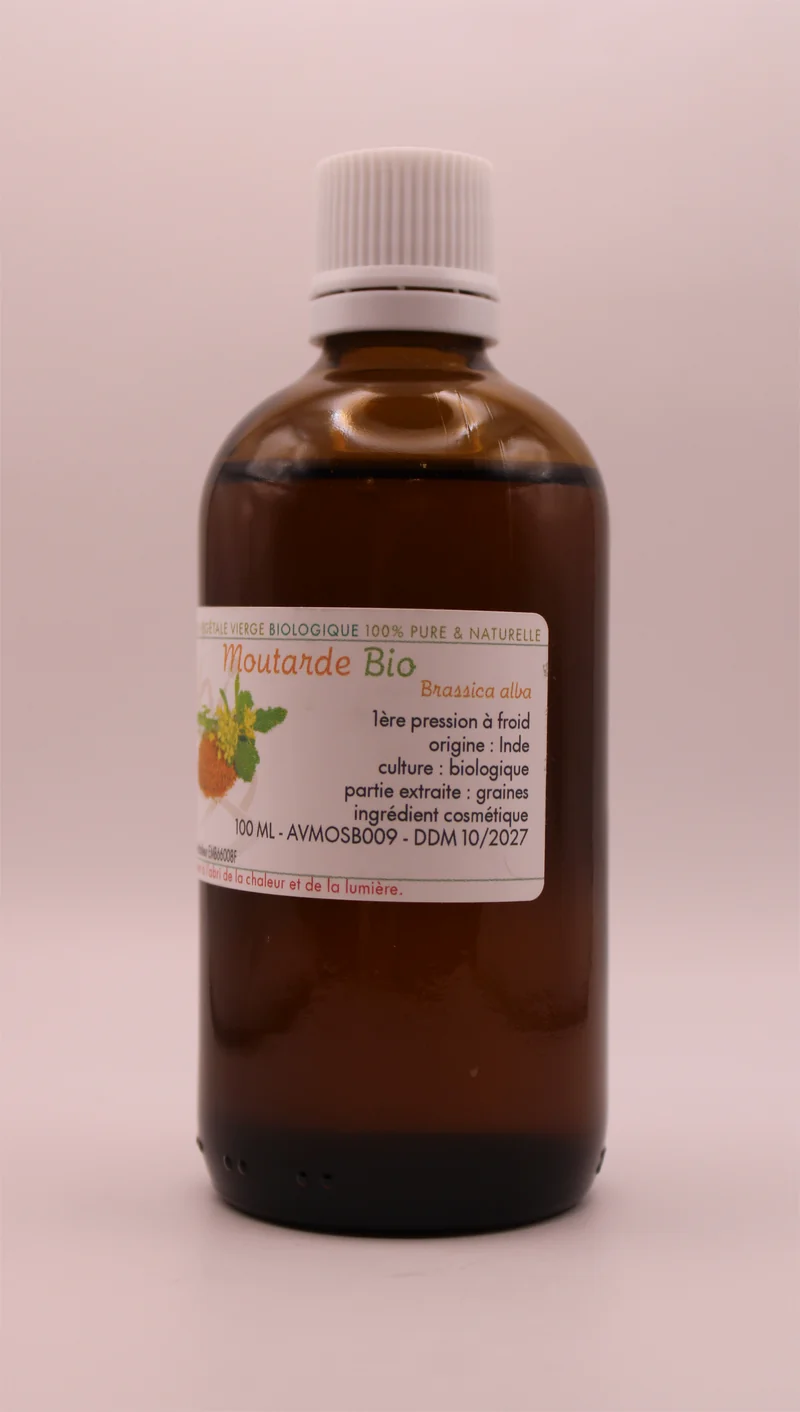 Huile Végétale BIO de Moutarde – 100 ml