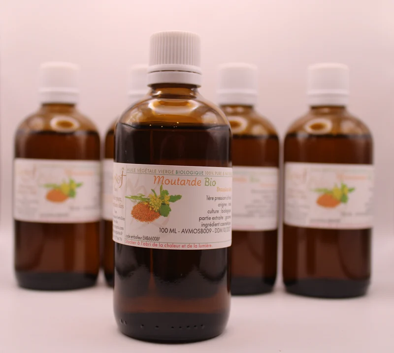 Huile Végétale BIO de Moutarde – 100 ml