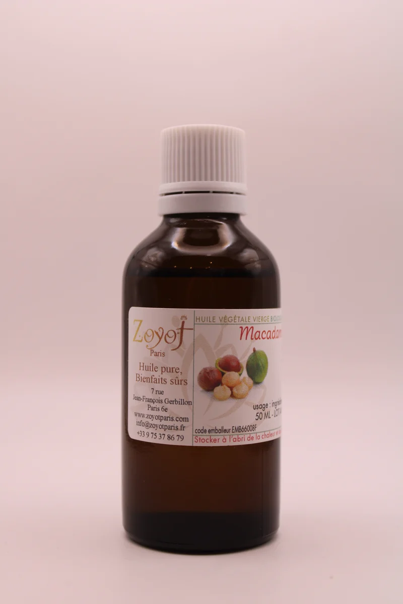 Huile Végétale BIO de Macadamia – 50 ml
