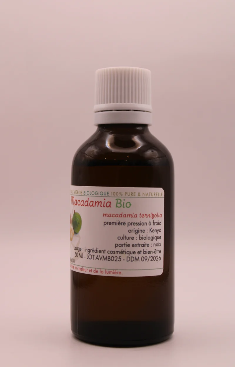 Huile Végétale BIO de Macadamia – 50 ml