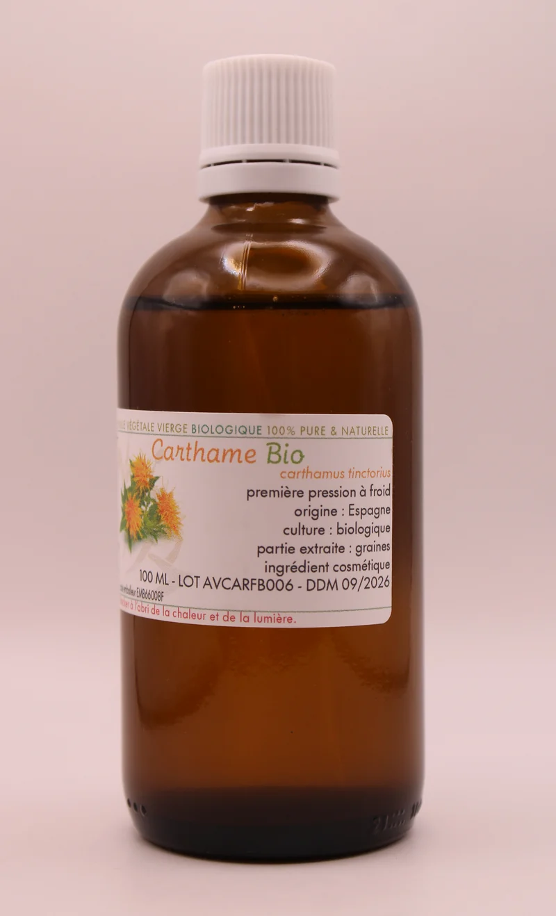 Huile Végétale de Carthame – 100 ml