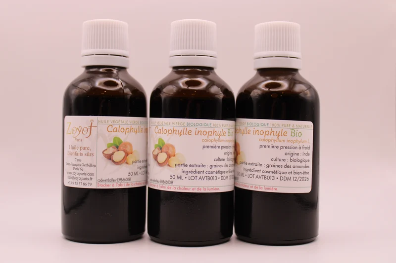 Huile Végétale Vierge BIO de Calophylle