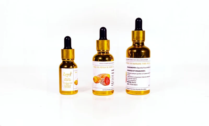 Huile de pépins de figue de barbarie pure du Maroc