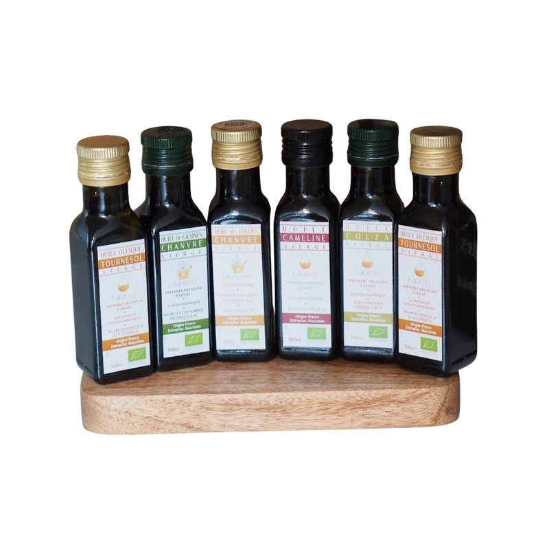 Coffret Dégustation 6 Huiles Vierges Mini