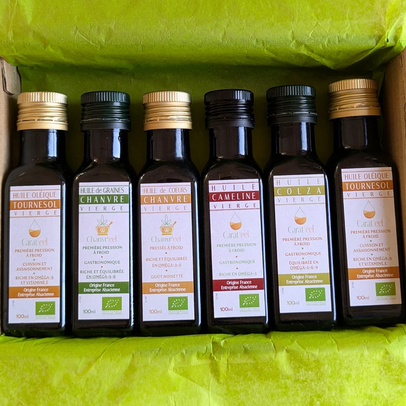 Coffret Dégustation 6 Huiles Vierges Mini