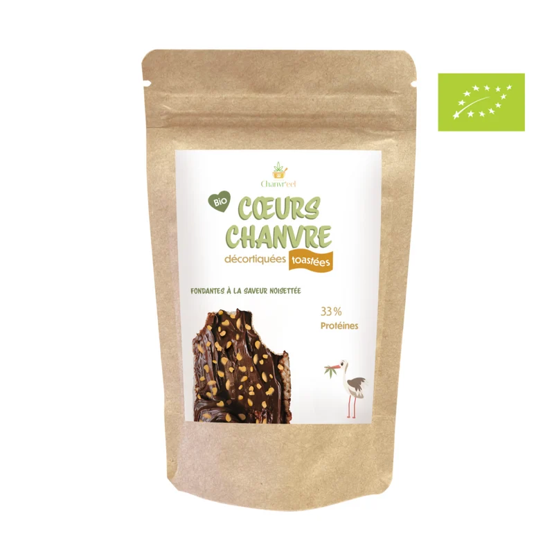 Graines de Chanvre Décortiquées Toastées Bio | Alternative à la Noisette | Riche en Protéines (33%)