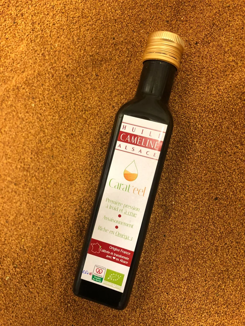 Huile de Caméline Vierge Bio | Très Riche en Oméga-3 | 1ère Pression à Froid