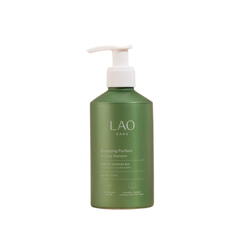 Shampoing Purifiant Chanvre Ortie Bio - 200mL | Lao Care | Soin du Cheveux