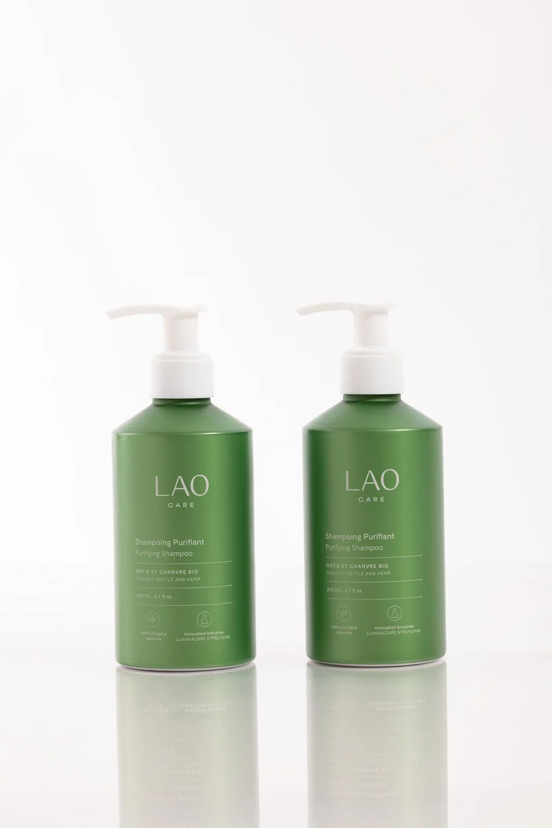 Shampoing Purifiant Chanvre Ortie Bio - 200mL | Lao Care | Soin du Cheveux