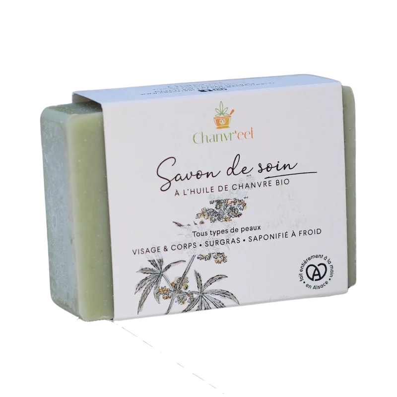 Savon surgras à l'huile de chanvre bio | Fabrication artisanale