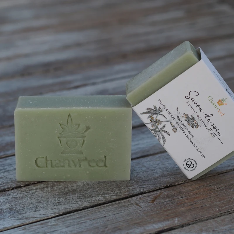Savon surgras à l'huile de chanvre bio | Fabrication artisanale