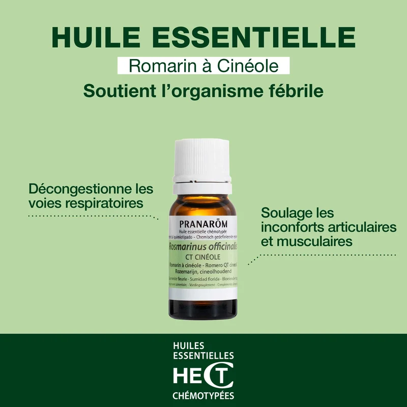 Huile Essentielle de Romarin à cinéole