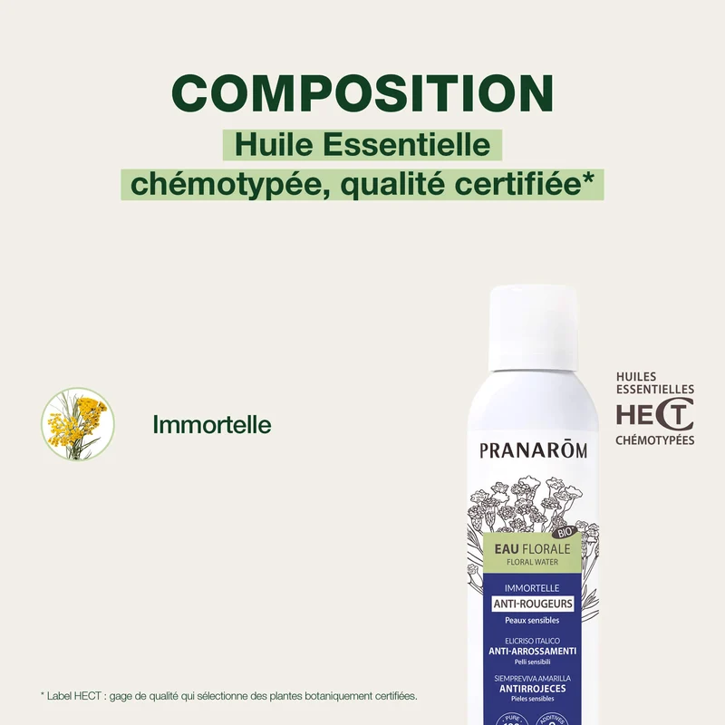 Eau florale d'Immortelle (Hélichryse) - Bio