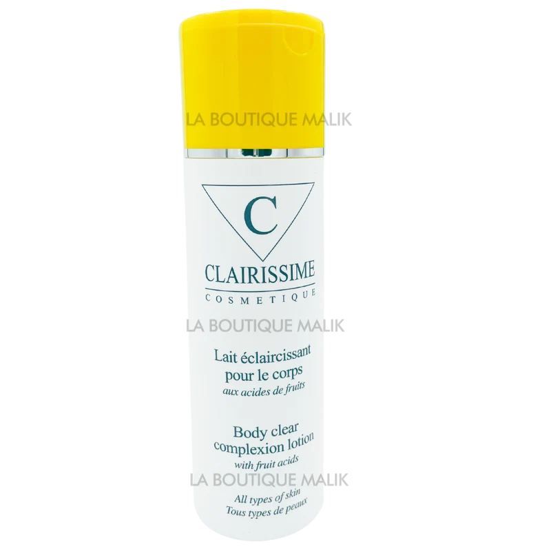 CLAIRISSIME ≡ Lait éclaircissant pour le corps aux acide de fruits