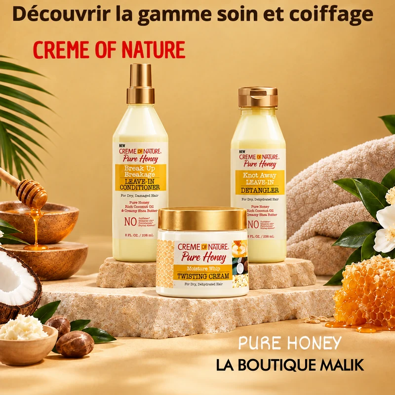 CREME OF NATURE PURE HONEY ≡ GAMME Soin et Coiffage